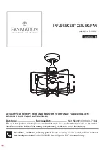 Preview for 1 page of Fanimation INFLUENCER FP3075 Series Manual