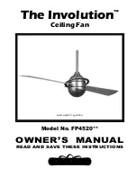 Fanimation Involution FP4520 Series Owner'S Manual preview