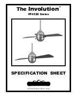 Preview for 1 page of Fanimation Involution FP4520 Series Specification Sheet