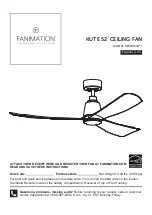 Fanimation KUTE 52 FPD8534 Series Instructions Manual preview