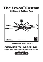 Предварительный просмотр 1 страницы Fanimation Levon Custom MAD7912 Series Owner'S Manual