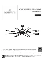 Предварительный просмотр 1 страницы Fanimation LEVON CUSTOM MAD7912BBL Manual