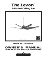 Предварительный просмотр 1 страницы Fanimation Levon FP7910OB Owner'S Manual