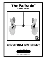 Preview for 1 page of Fanimation Palisade FP240 Series Specification Sheet