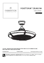 Preview for 1 page of Fanimation PICKETT DRUM FP6260 Series Manual