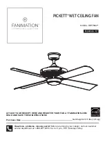 Fanimation PICKETT FP7996 Series Manual предпросмотр