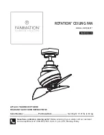 Fanimation ROTATION FP8018 series Manual preview