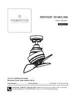 Preview for 1 page of Fanimation ROTATION FP8018 series Manual