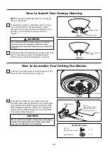 Предварительный просмотр 12 страницы Fanimation Showroom AIRE DELUXE FP6245B Series Manual