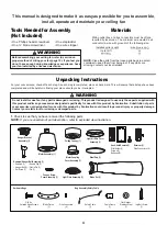 Предварительный просмотр 4 страницы Fanimation Showroom KUTE 44 FPD8547 Series Manual