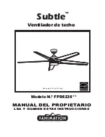 Предварительный просмотр 21 страницы Fanimation Subtle Owner'S Manual