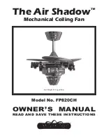 Fanimation The Air Shadow FP820CH Owner'S Manual preview