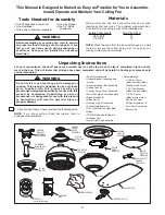 Предварительный просмотр 3 страницы Fanimation The Akira FP8000OB Owner'S Manual