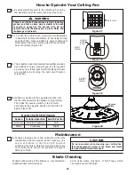 Preview for 15 page of Fanimation The Camhaven FP8095 Series Owner'S Manual