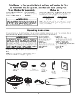 Предварительный просмотр 3 страницы Fanimation The Edgewood TF710 Series Owner'S Manual