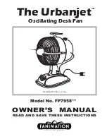 Fanimation The Urbanjet FP7958 Series Owner'S Manual предпросмотр