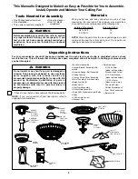 Preview for 3 page of Fanimation The Ventana FP8032SB Owner'S Manual