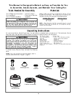 Preview for 3 page of Fanimation The Zonix FP4640 Owner'S Manual