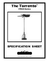 Preview for 1 page of Fanimation Torrento FP920 Series Specification Sheet