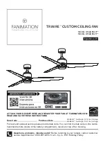 Предварительный просмотр 1 страницы Fanimation TRIAIRE MAD8514 Series Manual