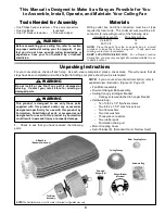 Preview for 3 page of Fanimation Tropicana FP1600 Series Owner'S Manual