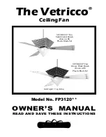 Fanimation Vetricco FP3120 Series Owner'S Manual предпросмотр