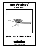 Fanimation Vetricco FP3120 Series Specification Sheet предпросмотр