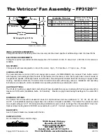 Предварительный просмотр 2 страницы Fanimation Vetricco FP3120 Series Specification Sheet