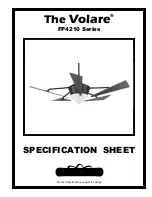 Preview for 1 page of Fanimation Volare FP4210 Series Specification Sheet