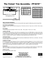 Preview for 2 page of Fanimation Volare FP4210 Series Specification Sheet