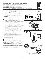 Fanimation WFR6235 Specification And Instruction Sheet preview