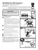 Preview for 1 page of Fanimation WFR7912 Specification And Instruction Sheet