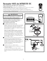 Preview for 6 page of Fanimation WFR8530 Specification And Instruction Sheet