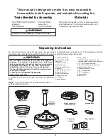 Preview for 3 page of Fanimation Windpointe MW75 Series Manual