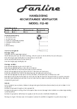 Preview for 3 page of Fanline FLS-40 Instruction Manual