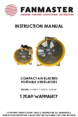 Fanmaster CAB200 Instruction Manual preview