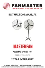 Preview for 1 page of Fanmaster MASTERFAN MFP750 Instruction Manual