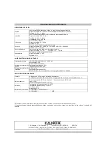 Предварительный просмотр 4 страницы FANOX EMM-4 Manual