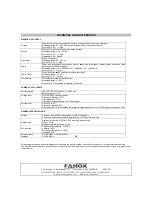 Предварительный просмотр 8 страницы FANOX EMM-4 Manual