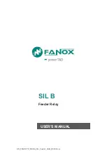 FANOX SIL B User Manual preview