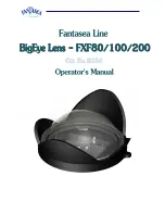 Fantasea BigEye Lens FXF80 Operator'S Manual preview