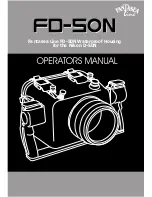 Fantasea FD-50N Operator'S Manual preview