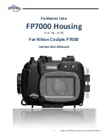 Fantasea Line FP7000 Housing Instruction Manual предпросмотр