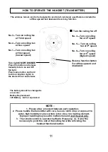 Предварительный просмотр 13 страницы Fantasia Elite Zeta Owner'S Instruction Manual