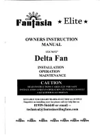 Preview for 1 page of Fantasia Elite Owners Instrucitons