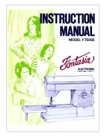 Fantasia F7500E Instruction Manual preview