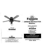 Предварительный просмотр 1 страницы Fantasia GEMINI Owner'S Manual