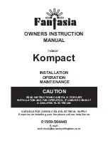 Предварительный просмотр 1 страницы Fantasia Kompact Owner'S Instruction Manual