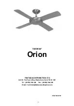 Preview for 14 page of Fantasia Orion Owner'S Instruction Manual