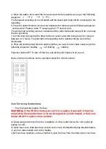 Preview for 6 page of Fantask EP23484WH Operating Instructions Manual